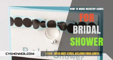 Crafting Perfect Bridal Shower Registry Cards: A Simple DIY Guide