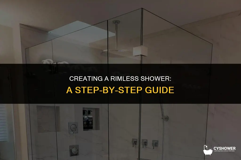 how to make rimless shower