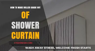 DIY Roller Shade: Transforming Shower Curtains into Window Treatments
