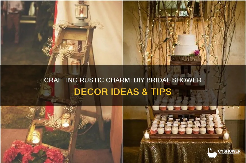 how to make rustic bridal shower decorations