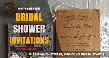 Crafting Rustic Bridal Shower Invitations: DIY Guide for a Charming Event