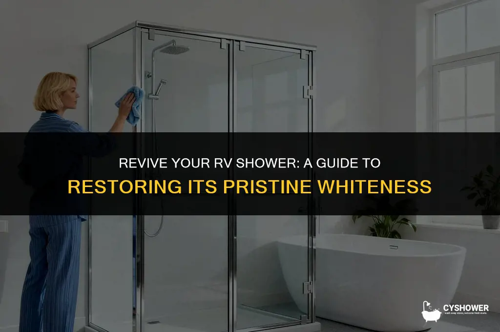 how to make rv shower white again