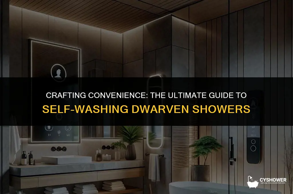 how to make self washing dwarven shower