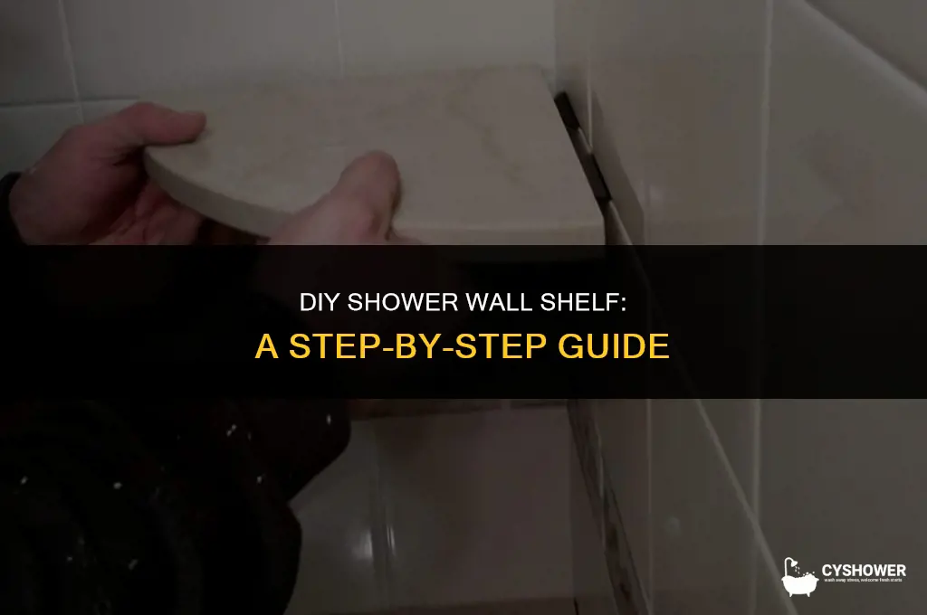 how to make shelf in shower wall