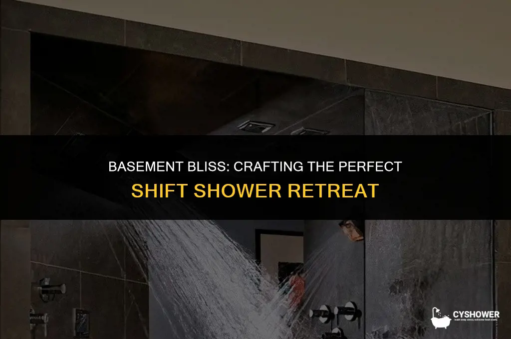 how to make shift shower in the basement