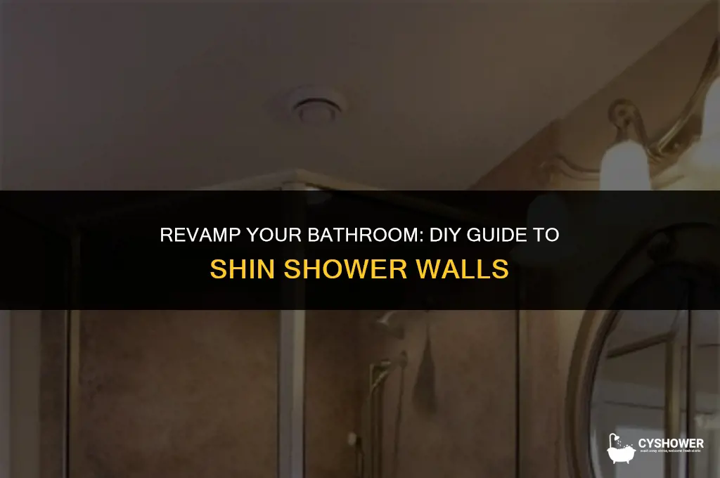 how to make shin shower wall