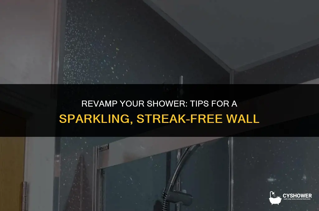 how to make shine shower wall