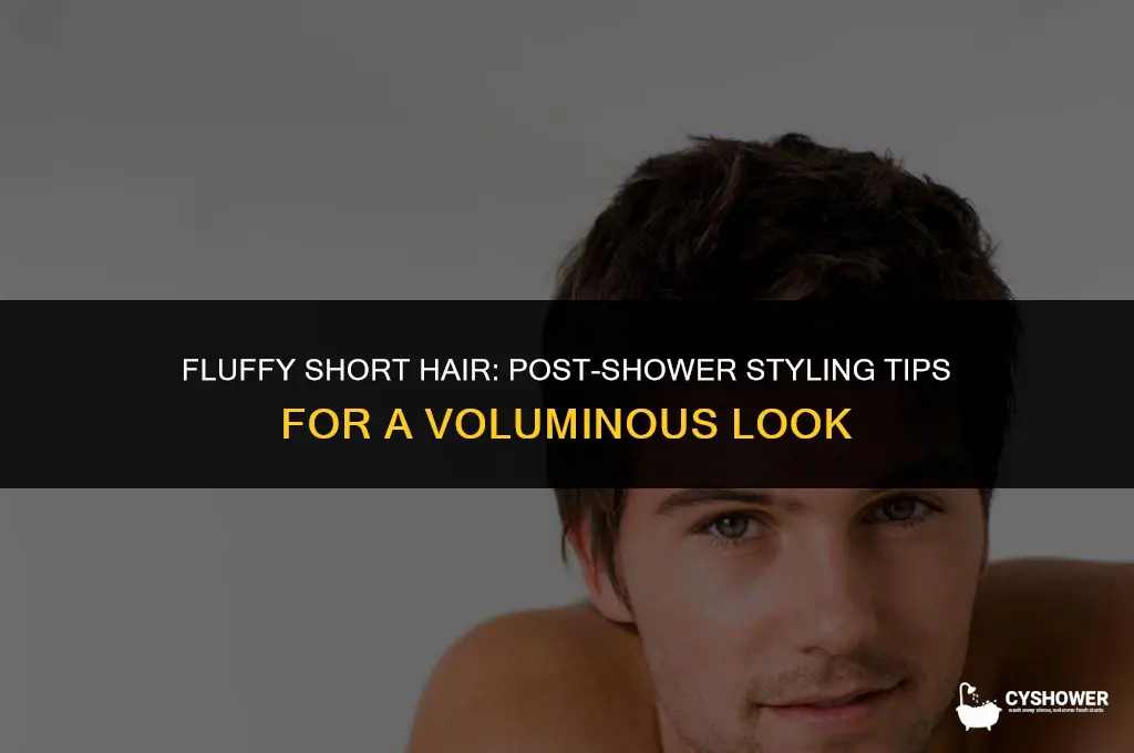 how to make short hair fluffy after shower