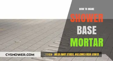 Crafting a Durable Shower Base: A Step-by-Step Guide to Mixing and Applying Mortar
