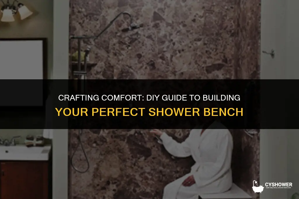 how to make shower bench