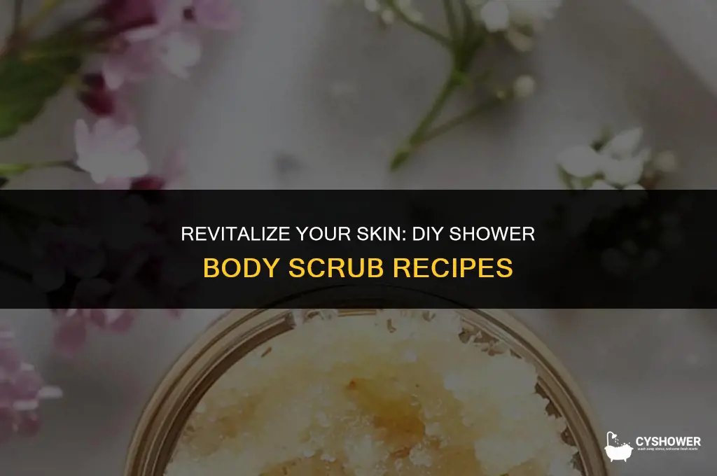 how to make shower body scrub