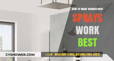 Maximize Your Shower Body Sprays: Tips for Optimal Performance