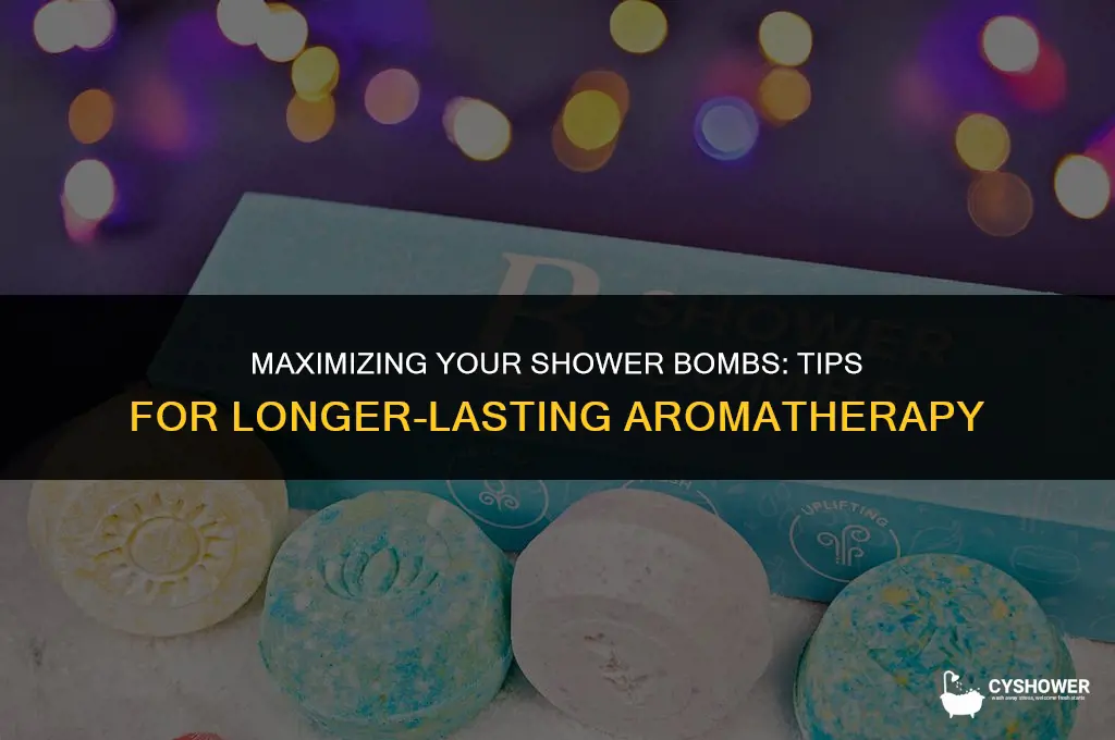 how to make shower bombs last longer