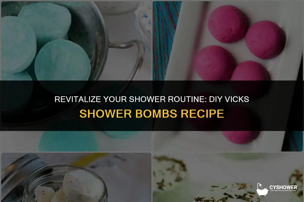 how to make shower bombs with vicks