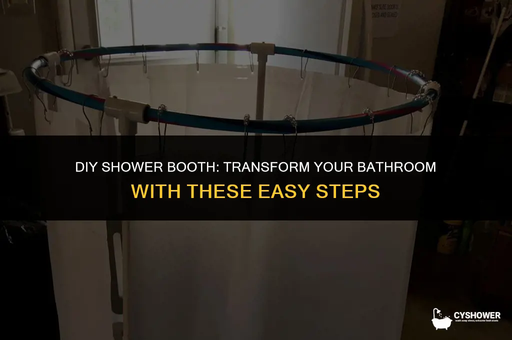 how to make shower booth at home