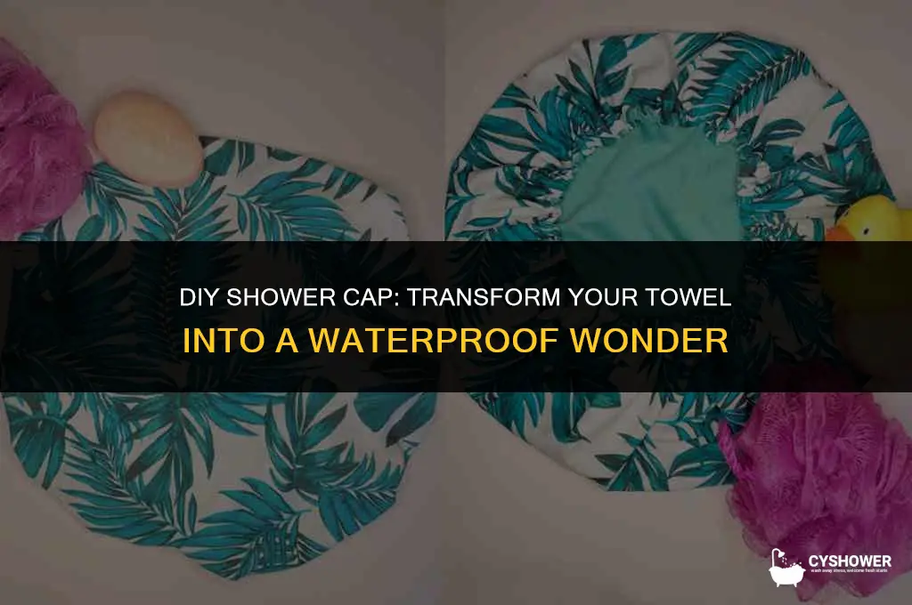 how to make shower cap from towel