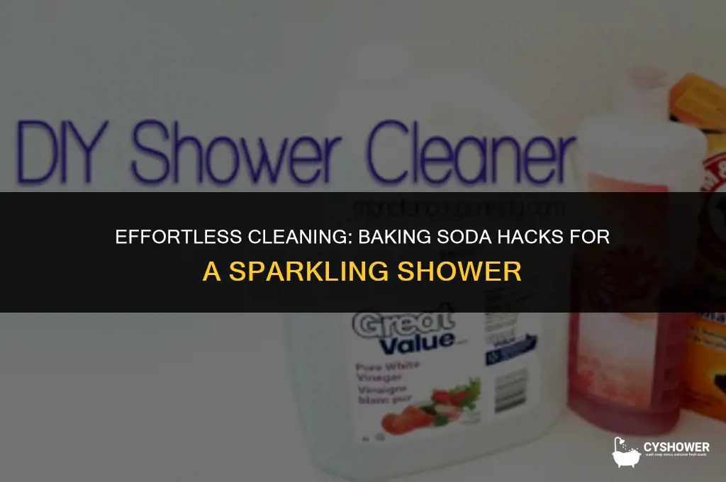 how to make shower cleaner baking soda