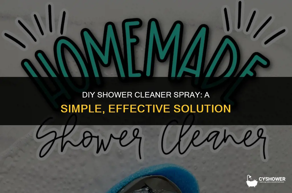 how to make shower cleaner spray