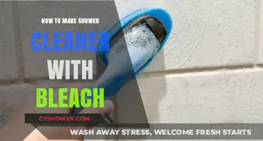 DIY Shower Cleaner: A Simple Bleach-Based Solution for Sparkling Results