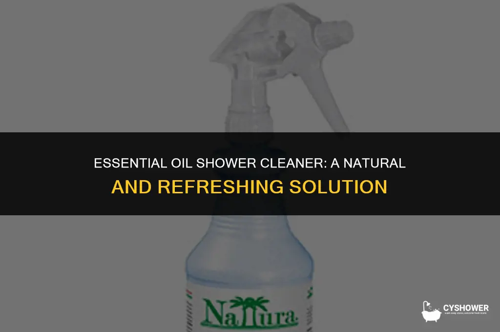 how to make shower cleaner with essential oils