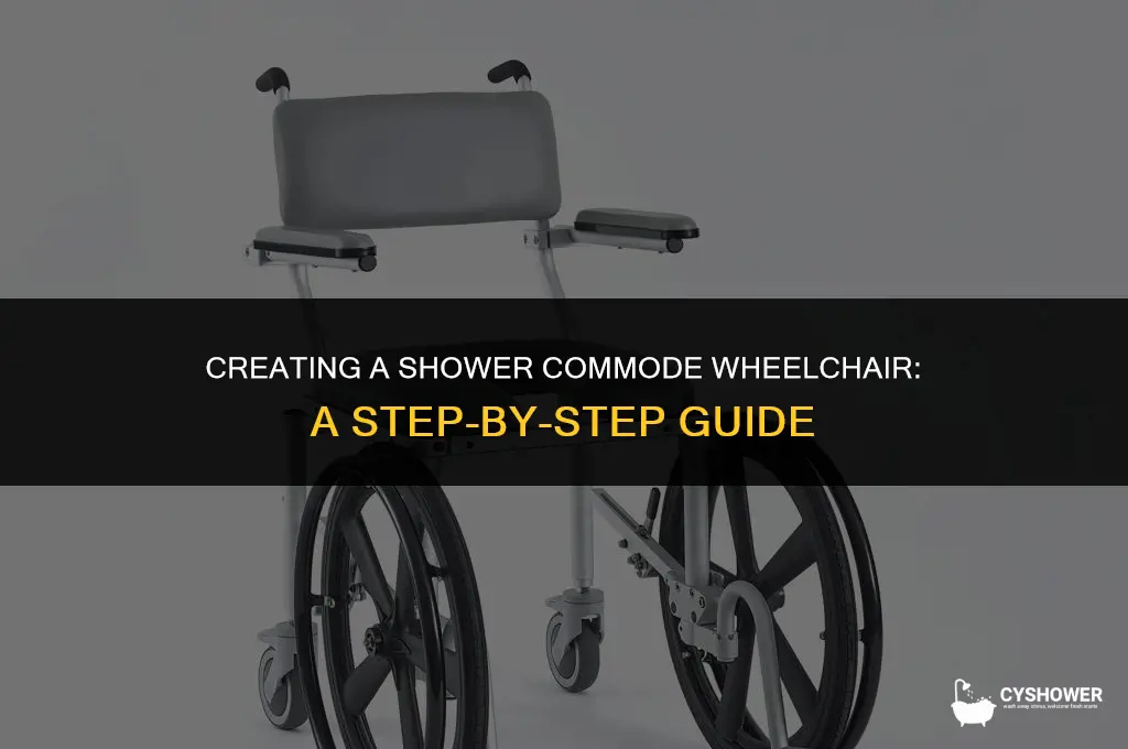 how to make shower commode wheelchair