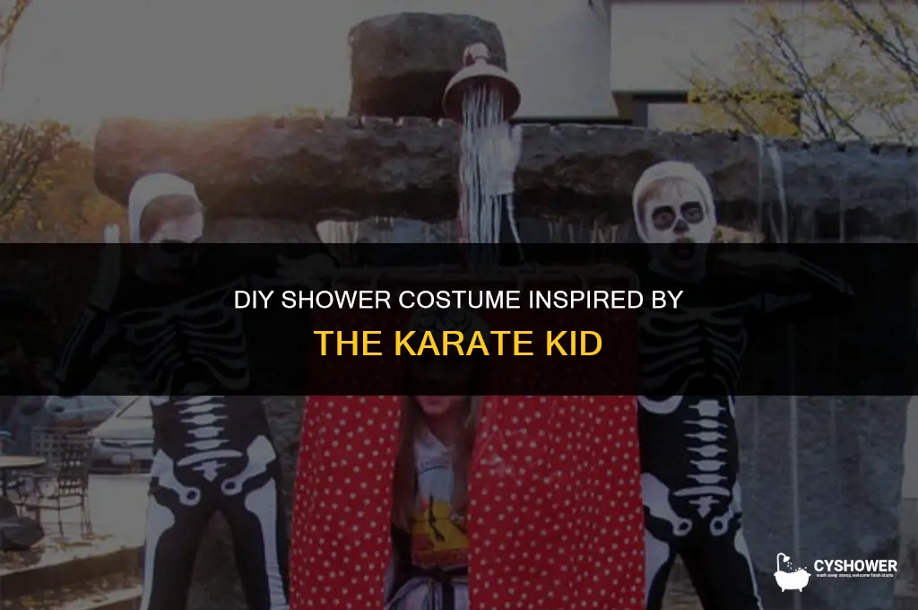 how to make shower costume from karate kid