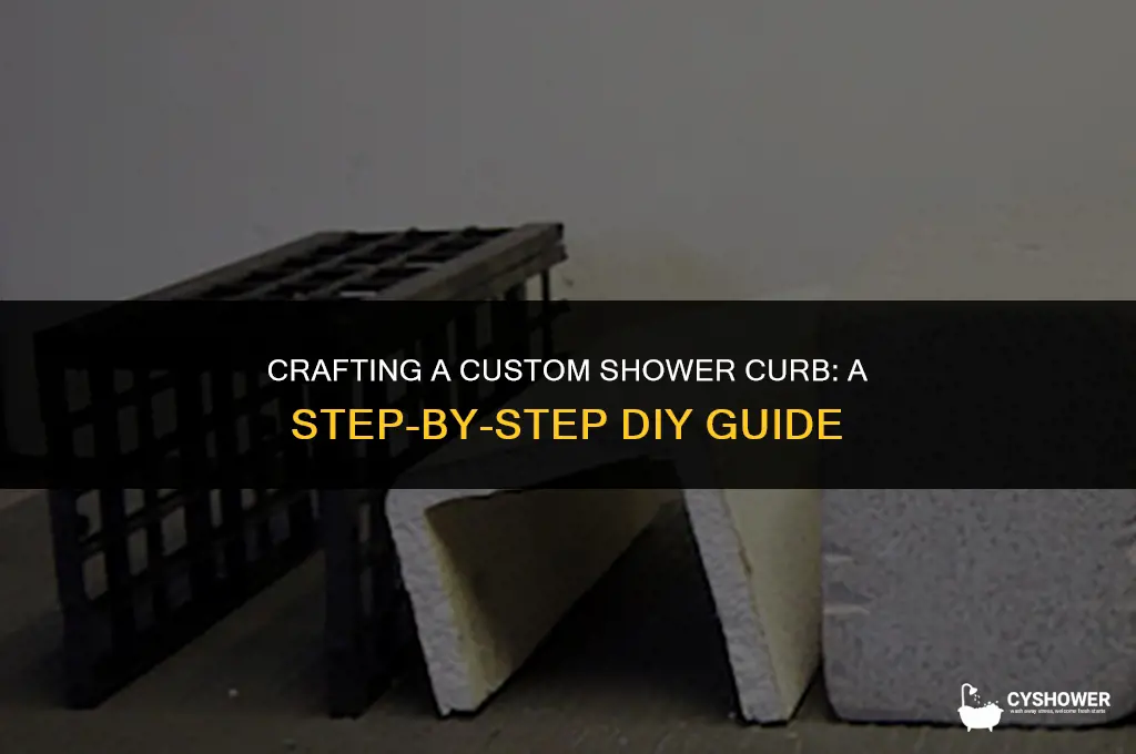 how to make shower curb