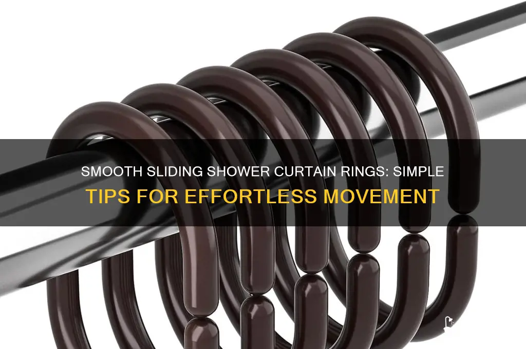 how to make shower curtain rings slide easier
