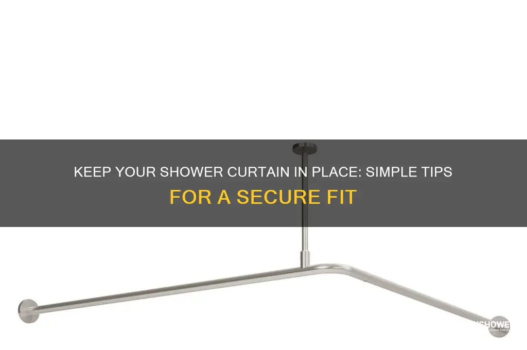 how to make shower curtain stay up