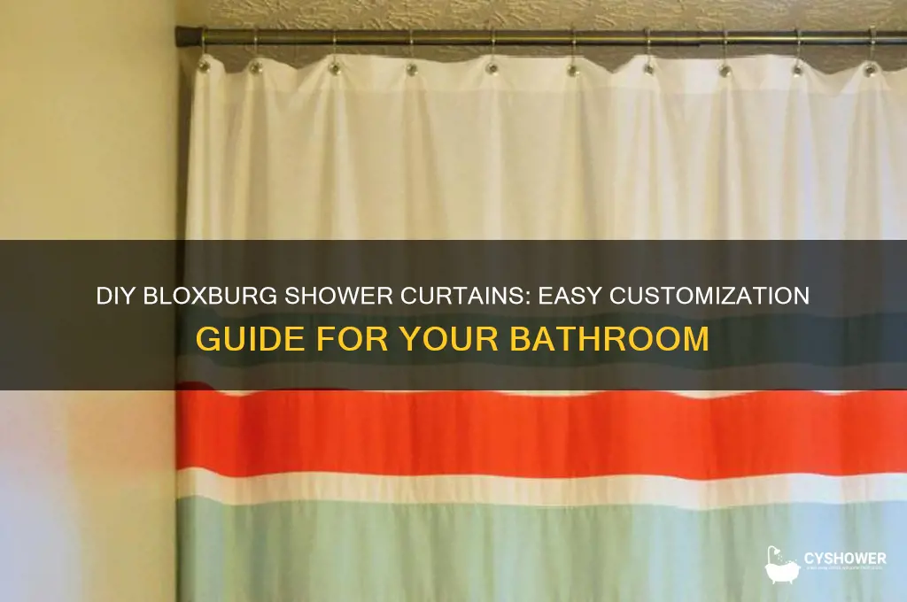 how to make shower curtains in bloxburg