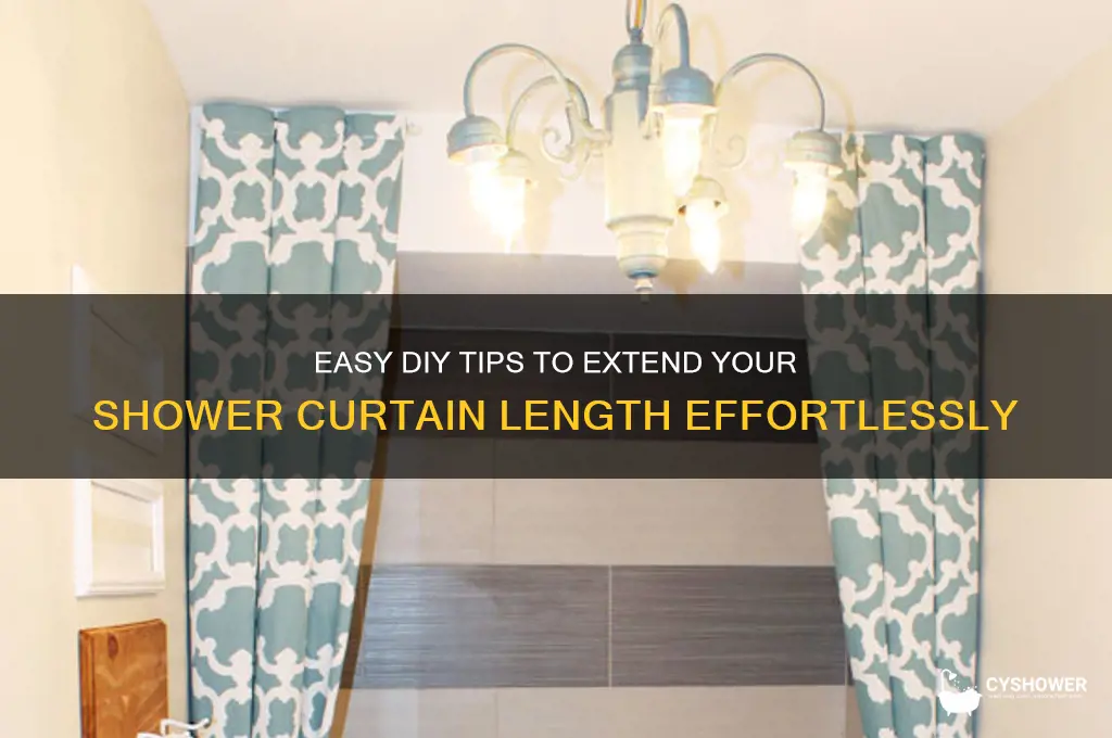 how to make shower curtains longer