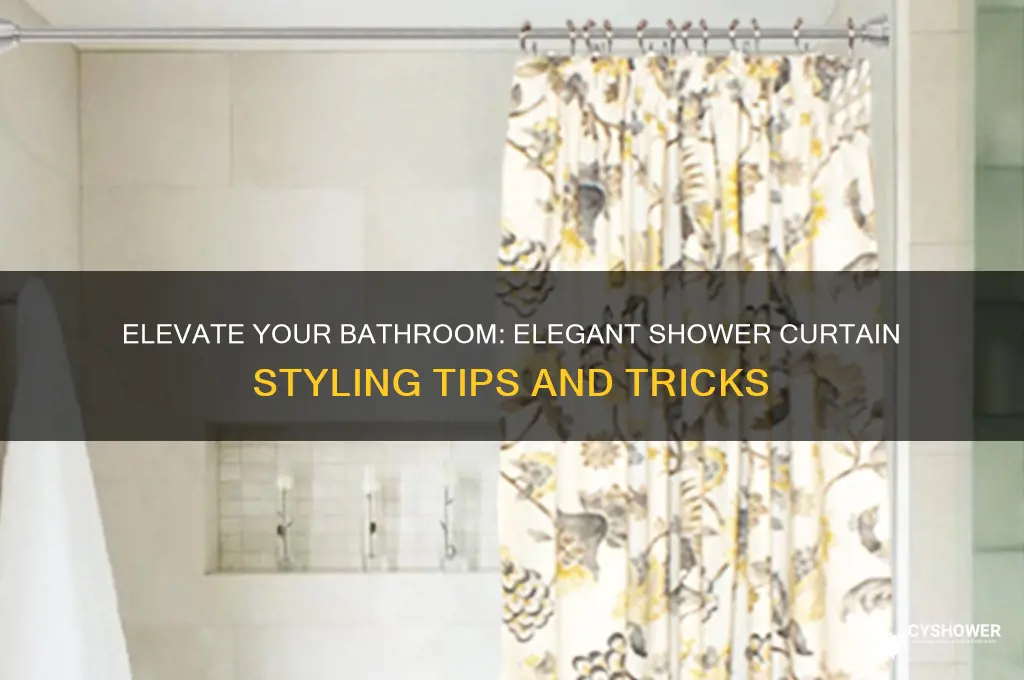 how to make shower curtains look elegant