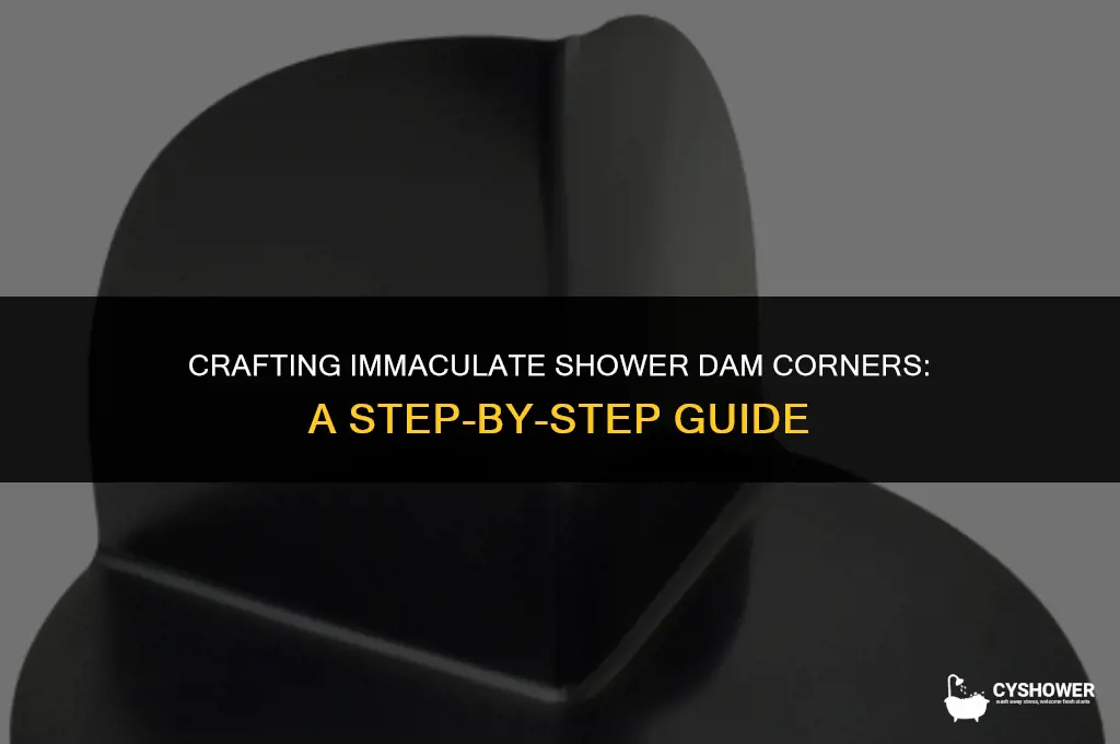 how to make shower dam corners