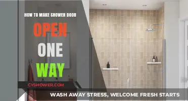 Easy Fix: Make Your Shower Door Open One Way Smoothly