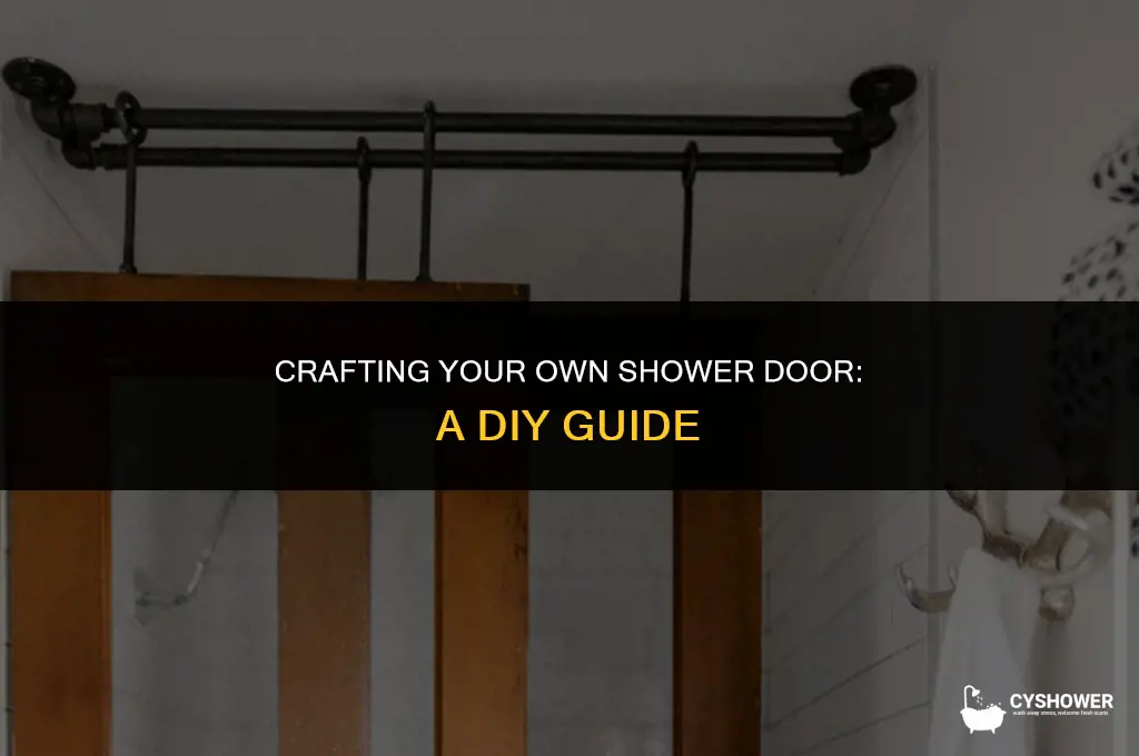 how to make shower door