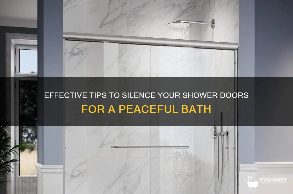 how to make shower doors quiet