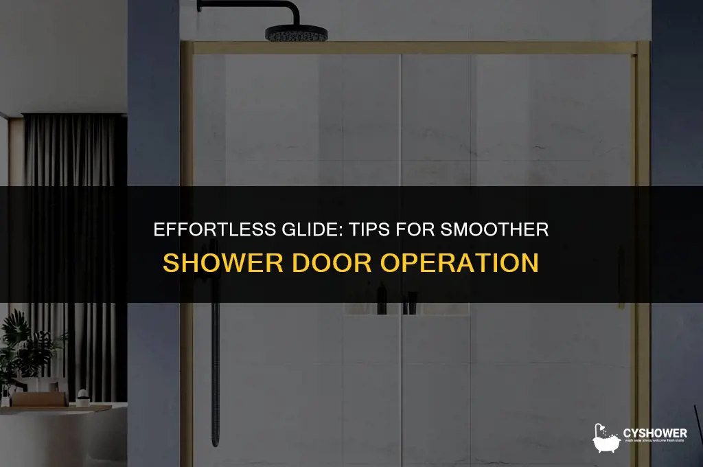 how to make shower doors slide easier