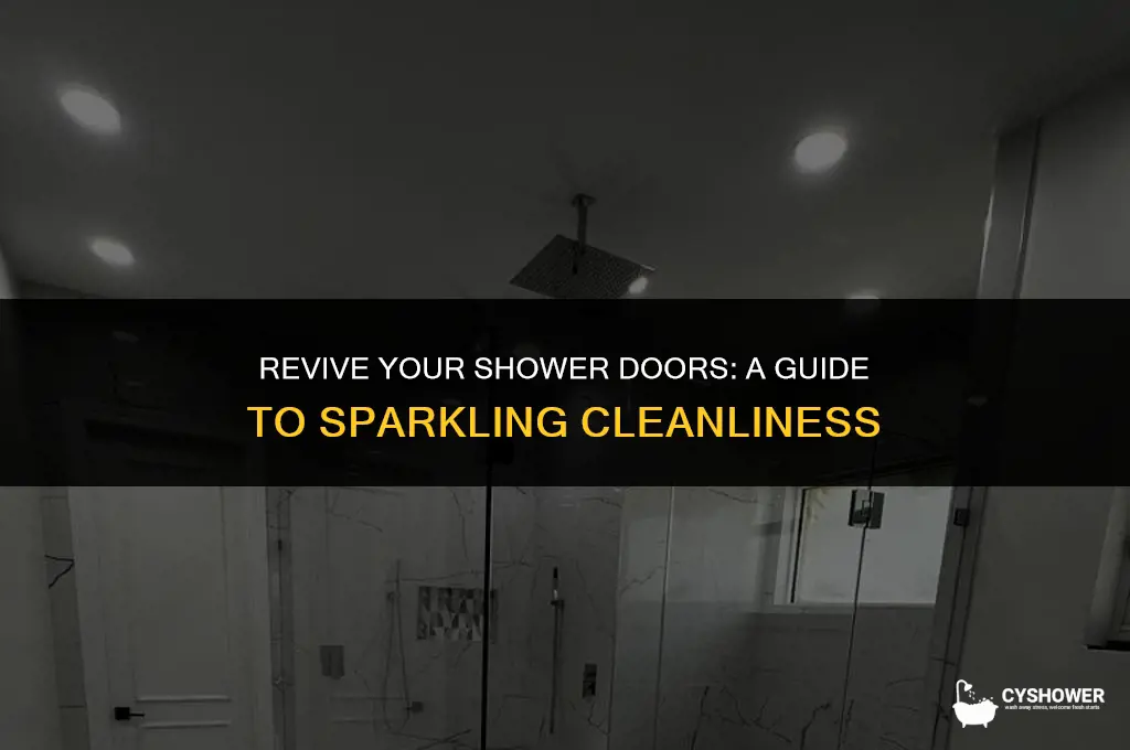 how to make shower doors sparkle