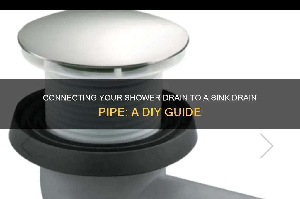 how to make shower drain from sink drain pipe