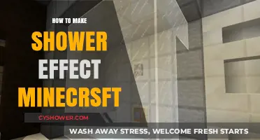 Crafting Realism: How to Create a Shower Effect in Minecraft