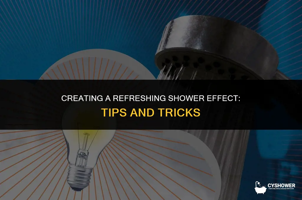 how to make shower effect