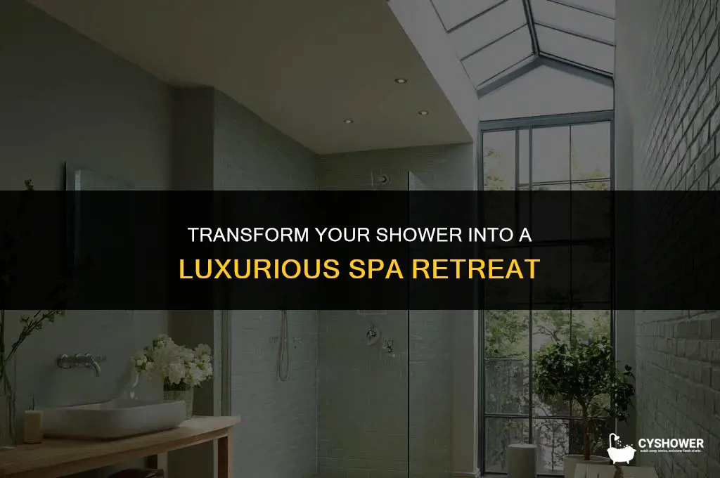 how to make shower feel like a spa