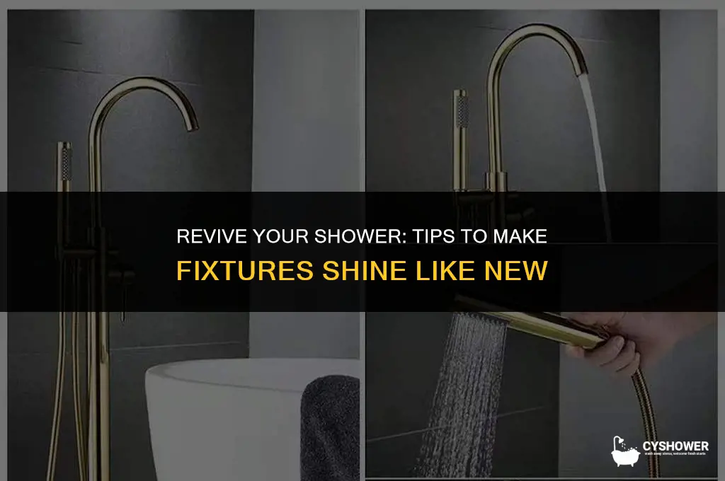 how to make shower fixtures shine