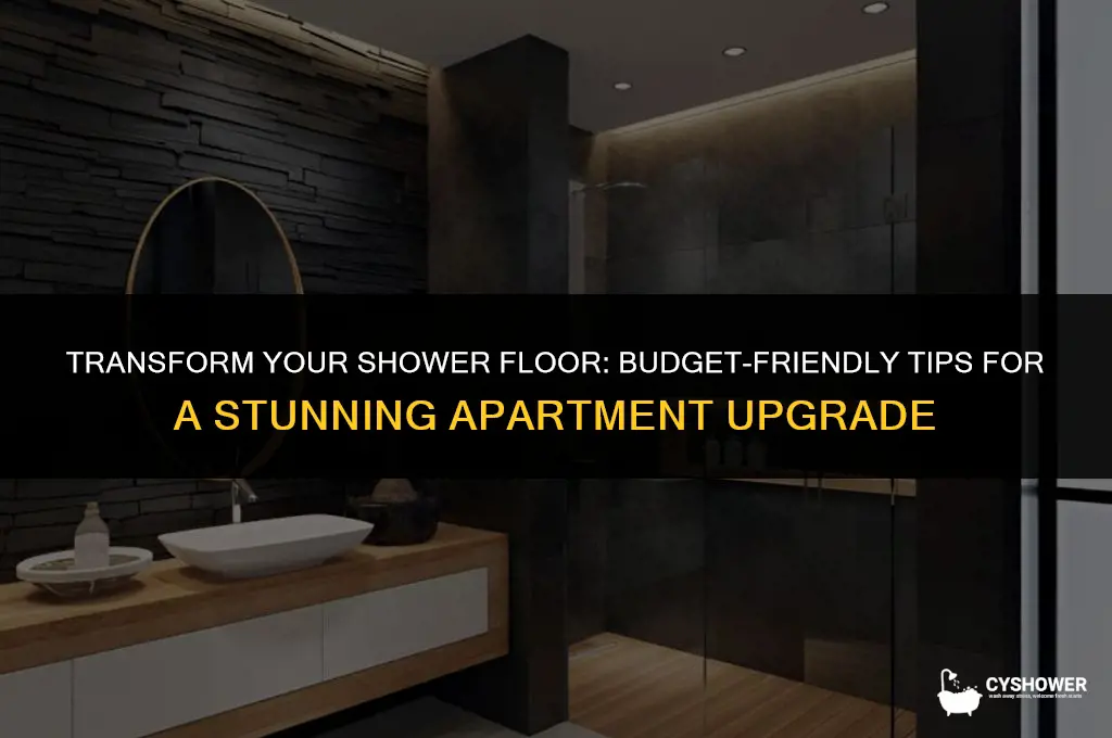 how to make shower floor in apartment not ugly