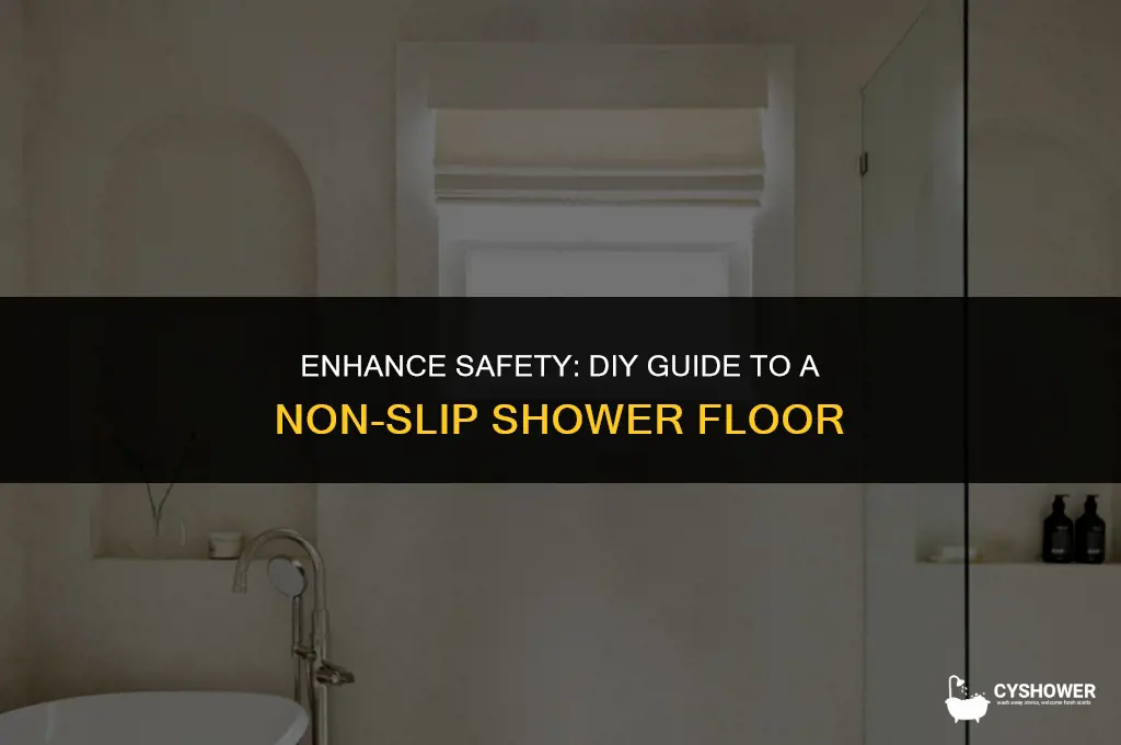 how to make shower floor non slip