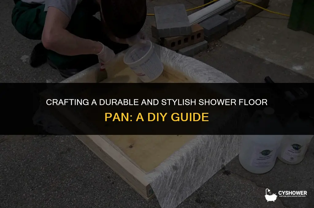how to make shower floor pan