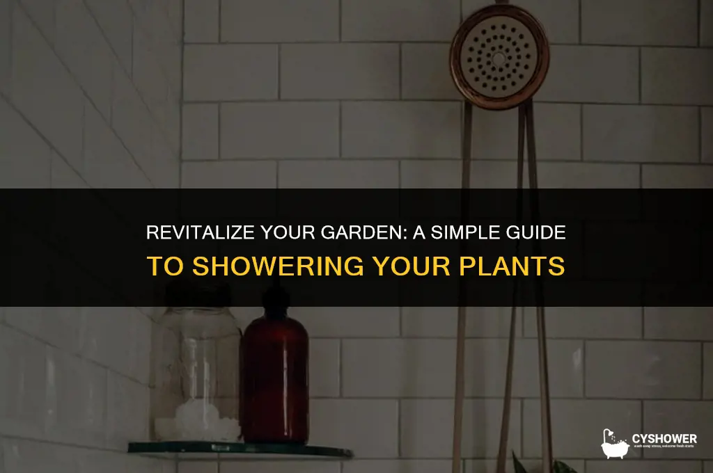 how to make shower for plants