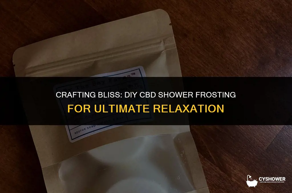 how to make shower frosting cbd