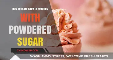 Sweeten Your Shower Routine: DIY Frosting with Powdered Sugar
