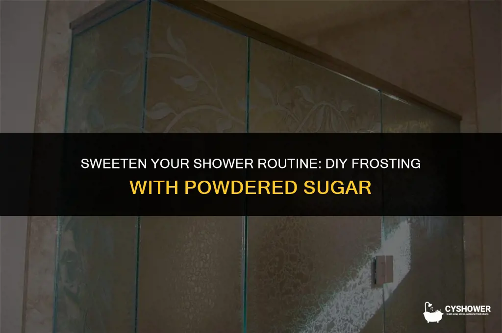 how to make shower frosting with powdered sugar